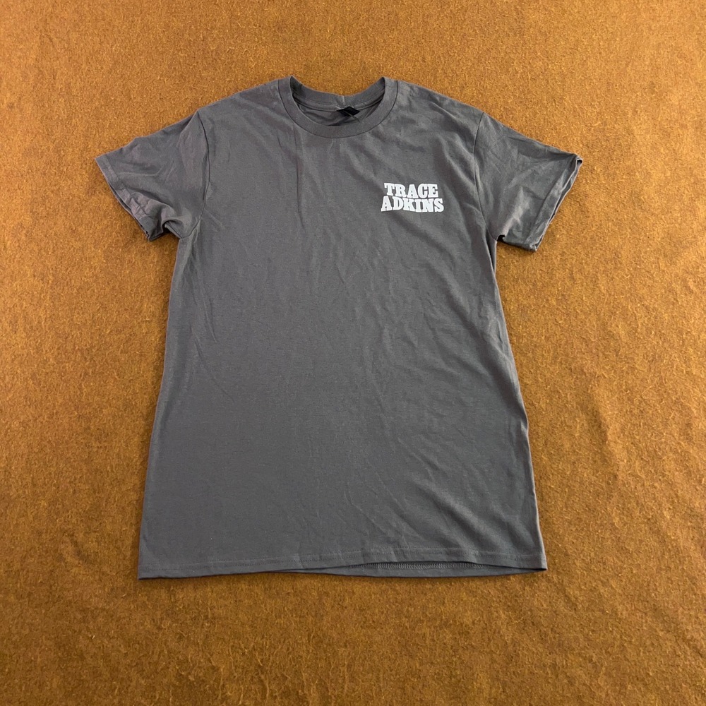 Gildan Mens Small Gray Trace Adkins Honky Tonk Badonkadonk Graphic T-Shirt